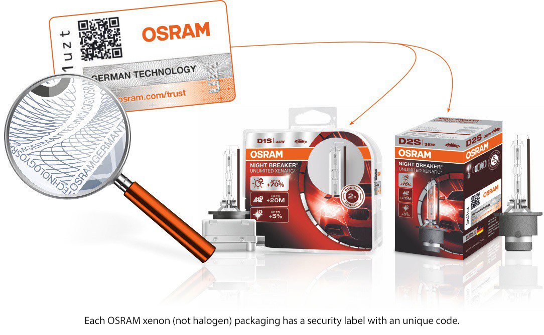 Lámpara Osram ® 64210nbs-01b H7 1 Night B Silver 55w12v+100. con